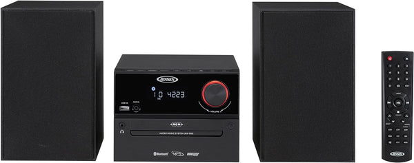 Jensen Shelf Stereo System CD Player, MP3 USB, Audio-in, FM Radio, 30W