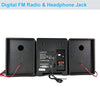 Compact Bluetooth CD Stereo Shelf System, FM Radio Stereo System 30W Speakers for Home with CD Player, Headphone Jack, USB Input, AUX-Input, Micro Music Sound System
