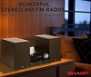 Sharp 200W Audio System with Wireless Bluetooth Streaming & MP3/CD Player, USB Port, AM/FM Digital Tuner, Aux Input