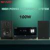 Sharp 200W Audio System with Wireless Bluetooth Streaming & MP3/CD Player, USB Port, AM/FM Digital Tuner, Aux Input