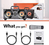 60W Home Party Outdoor Boombox with LED Colorful Lights, Subwoofer heavy Bass, FM Radio, Bluetooth & MP3 Player
