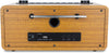back view picture of Ocean Digital WR-860 FM Wi-Fi Internet Radio with Stereo Speakers, Alarm Clock, Sleep Timer, Line Out, Aux in, Stress Relief, Relaxation and Sleep Aid, 2.4" Color
