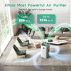 Afloia Smart Air Purifiers for Home Large Room Up to 3576 sq. Ft, Auto True HEPA Air Filter WiFi Alexa Remote Control with PM2.5 Monitor for 99.99% Allergies, Smoke, Dust, Pollen