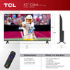 TCL 43-Inch Class S3 1080p LED Smart TV with Roku TV