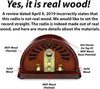 ClearClick Classic Vintage Retro Style AM/FM Radio with Bluetooth in real wood - dimensions