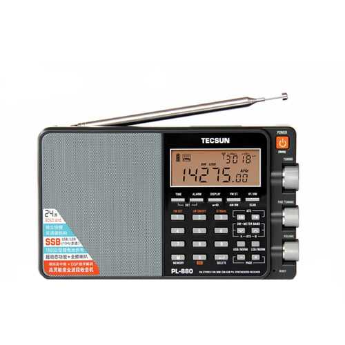  Tecsun PL880 Portable Digital PLL Dual Conversion AM/FM, Longwave & Shortwave Radio with SSB