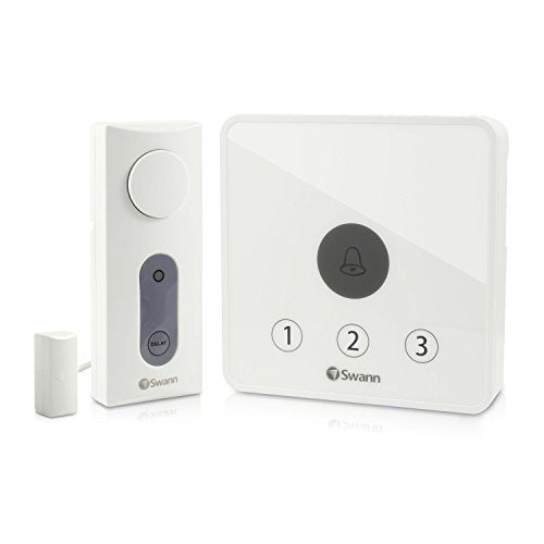 Swann DIY Wireless Gate-Open Alert Security Alarm, White (SWADS-GATEAK-GL)