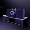 Compact Bluetooth CD Stereo Shelf System with CD Player, FM Radio Headphone Jack,  AUX-Input