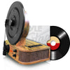 Pyle Turntable Bluetooth, Dual Built-in Stereo Speakers, 3 Stereo Speed Turntable: 33-1/3, 45, & 78 RPM, Vintage Vinyl, Vertical Record Player Speaker System, USB/MP3, Great For Gifts (PLTT21BT)