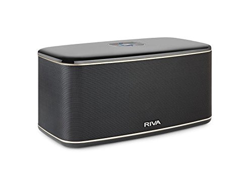 RIVA Wireless Smart Speaker for Multi-Room music streaming and voice control works with Google Assistant black