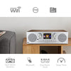 Ocean Digital WiFi Internet Radio with Alarm Clock, FM Tuner & Multiple Connections