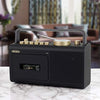 Jensen MCR-250 Portable Boombox Retro Home Audio Stereo AM/FM Radio & Tape Cassette Player/Recorder 