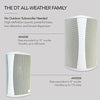 Definitive Technology Outdoor Speaker - 6.5-inch Woofer, 200 Watts, Built for Extreme Weather white color