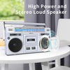 retro style boombox with high power stereo loud speaker