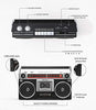 Classic 80s Style Retro Boombox Cassette Player Recorder with AM/FM/SW Radio