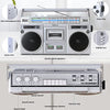 1980s Style Retro Boombox with Cassette Player AM/FM Shortwave Radio, Portable Cassette Tape Player Recorder