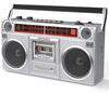 Classic 80s Style Retro Boombox Radio Cassette Player Recorder with AM/FM -SW1/SW2 Radio