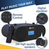 KLIM Boombox B4 CD Player Portable Audio System - New 2023 - AM/FM Radio with CD Player MP3 Bluetooth AUX USB 