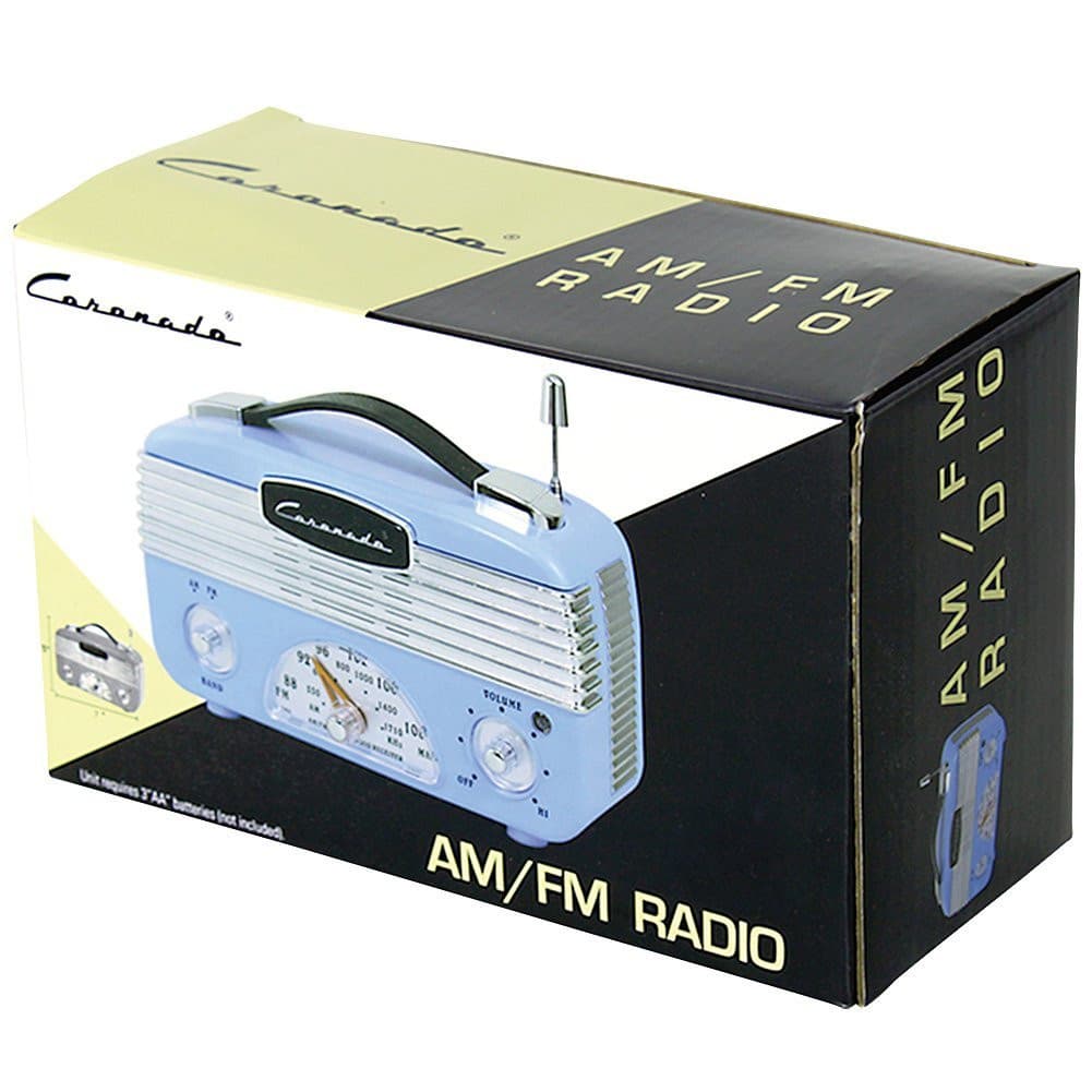 Retro Blue Color AM/FM Portable Radio