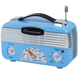 Coronado Retro Blue Vintage Style AM/FM Radio