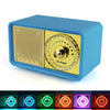 Reacher Retro Blue Bluetooth Speakers with Color Changeable Night Light