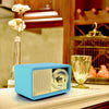 retro blue color wireless speaker with bluetooth
