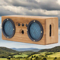 BONGO Bluetooth Classic Bamboo Wood Wireless Portable Speaker 