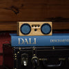 wireless bamboo wood classic design speaker in blue and green 