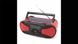 Portable Solar Powered Hand Crank AM/FM/NOAA Weather Alert Radio